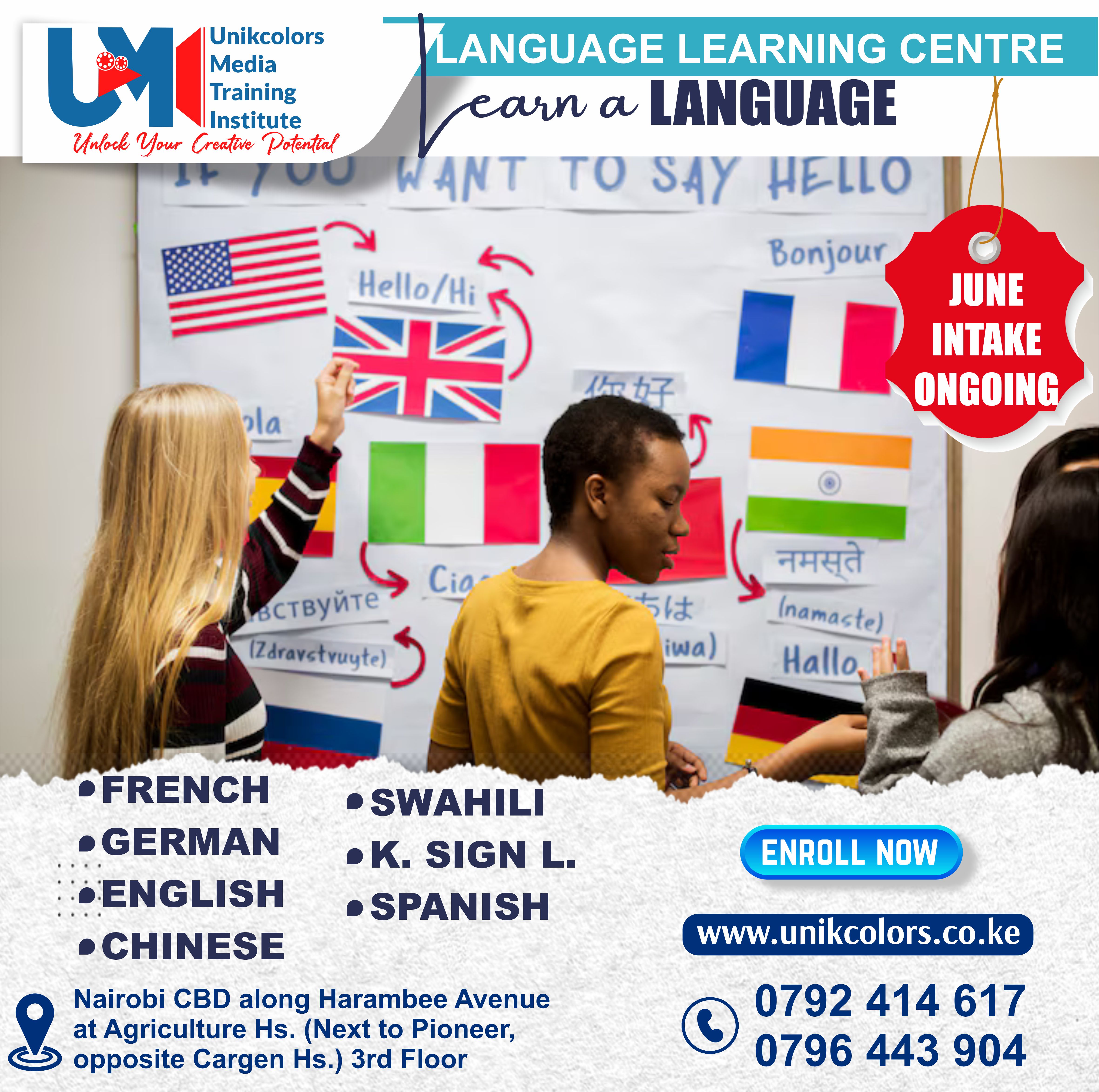 LANGUAGE TRAINING CENTRE - GERMAN | ENGLISH | FRENCH | CHINESE | SPANISH | SWAHILI | KENYA SIGN LANG